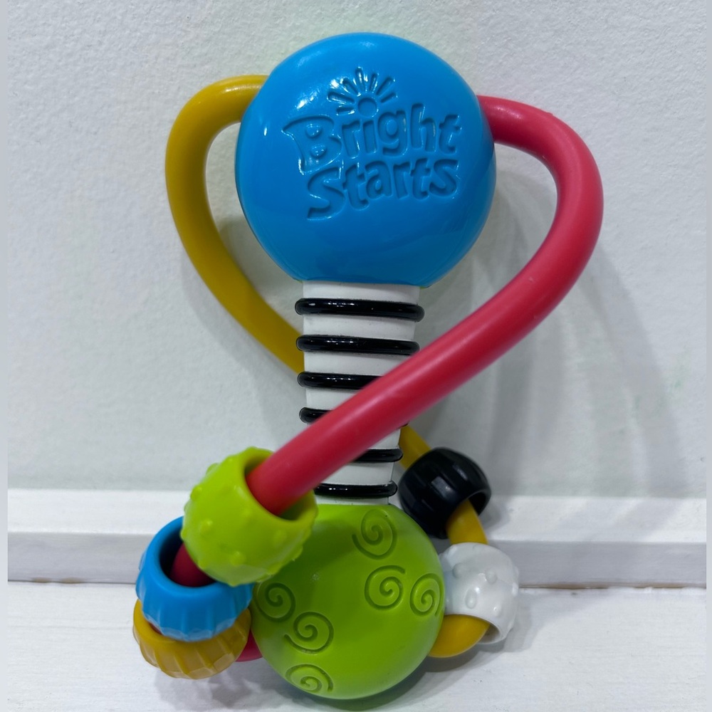 Bright Starts Baby Rattle toys Whirly Giggle Rattle 3M+